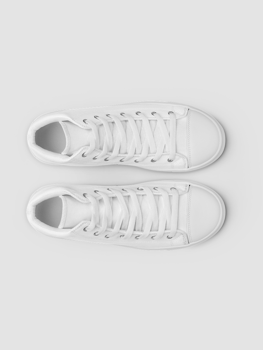 White Starbright The Band Women's High Top Canvas Shoes product image (2)