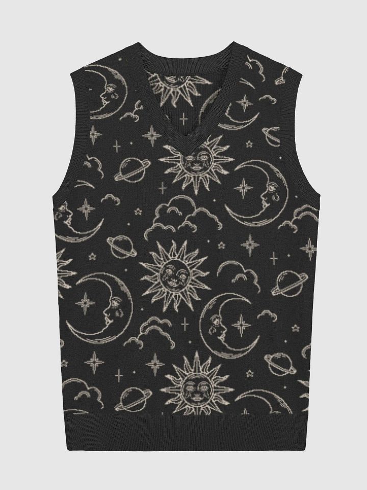Cosmic Comfort V-Neck Knitted Vest product image (1)