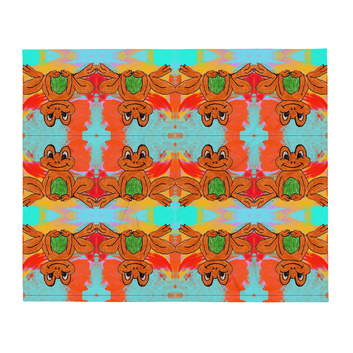Tie Dye Frog Blanket product image (1)