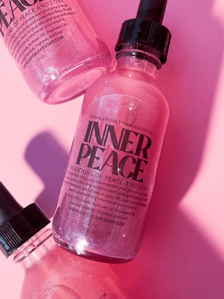Inner Peace Crystal Infused Bath and Body Oil product image (1)