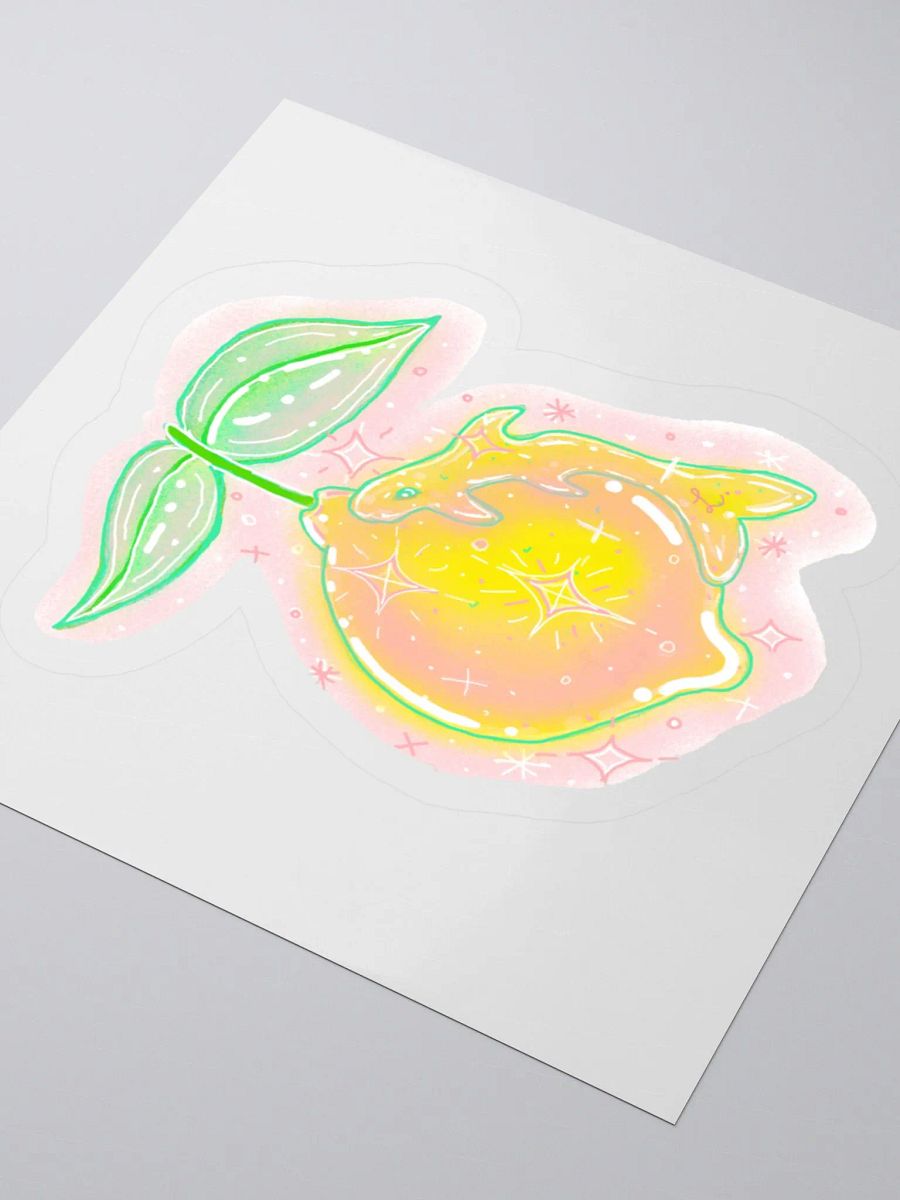 Whimsical Lemon Shark Kiss Cut Stickers product image (10)