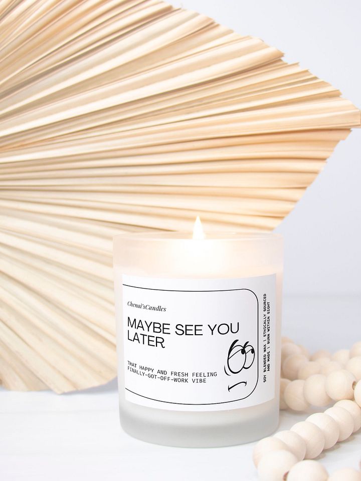 Maybe see you later Frosted Candle product image (2)