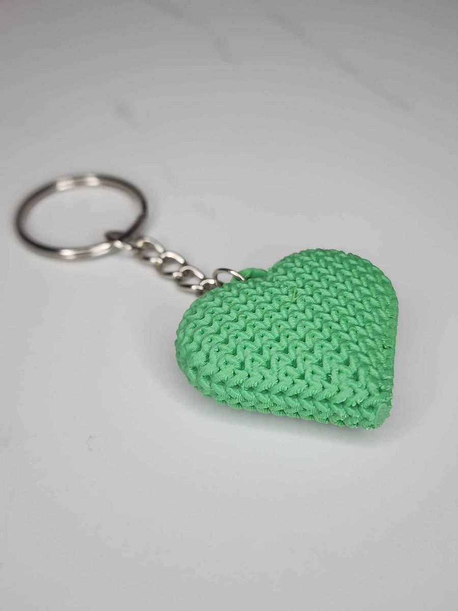 "Knitted" Heart Keychain product image (8)