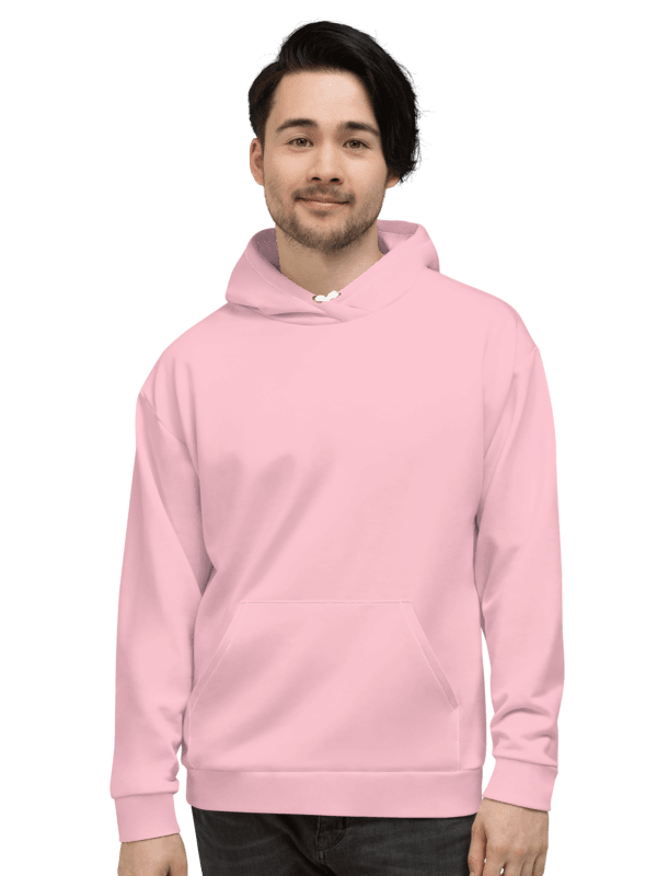 Plain Color Pink Hoodie product image (3)