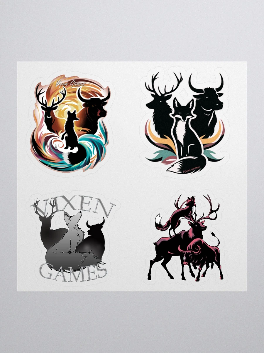 Vixen Games Vixen Stag and Bull Vinyl stickers four design sheet. product image (2)