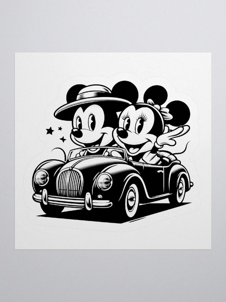 Vintage Convertible Kiss Cut Sticker product image (1)