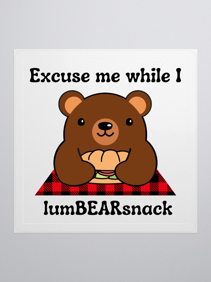 LumBEARsnack Sticker product image (2)