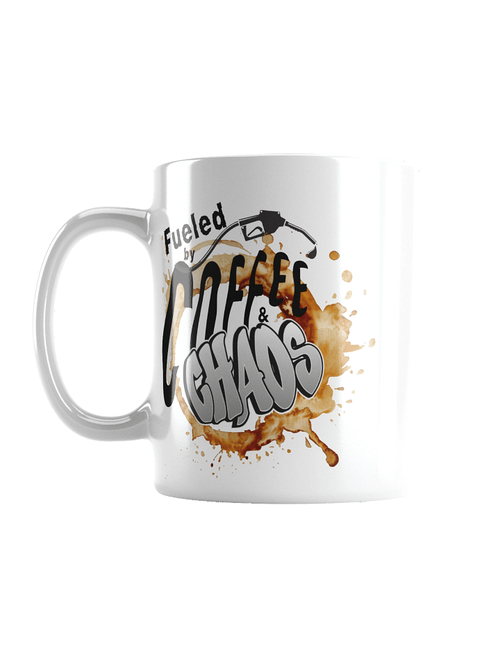 “Fueled by Coffee & Chaos” Graffiti Mug product image (2)