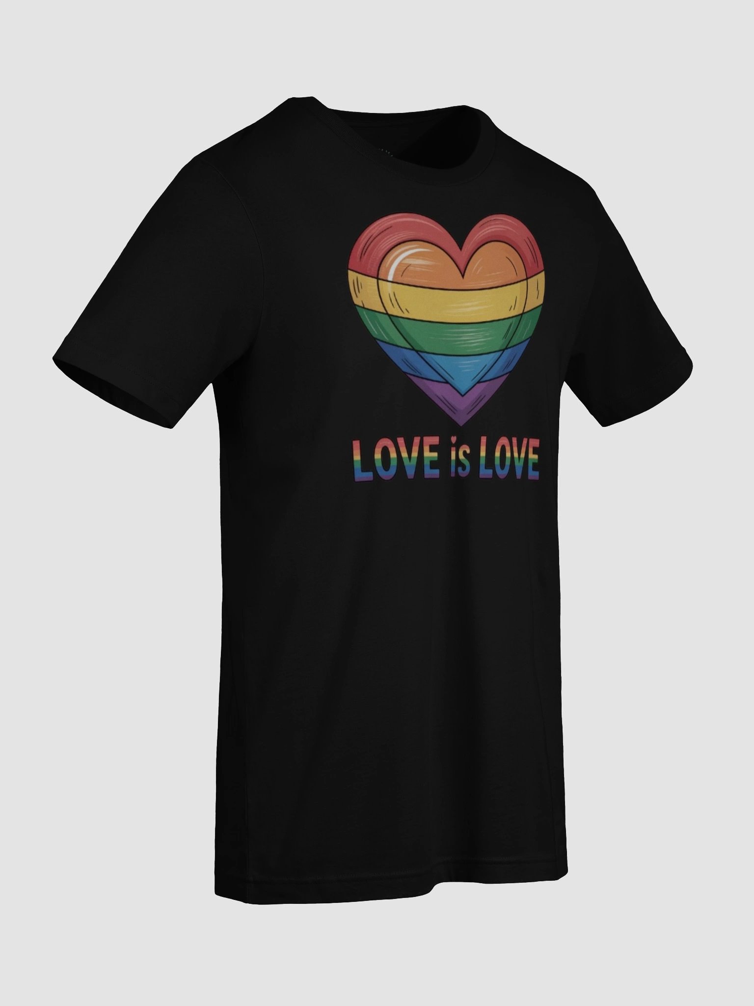 Unisex Love Is Love Rainbow Heart Pride T-Shirt product image (90)