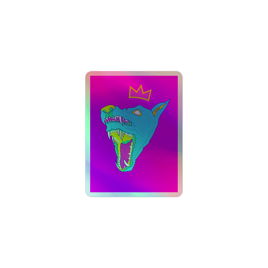 Pride holo sticker pink product image (1)
