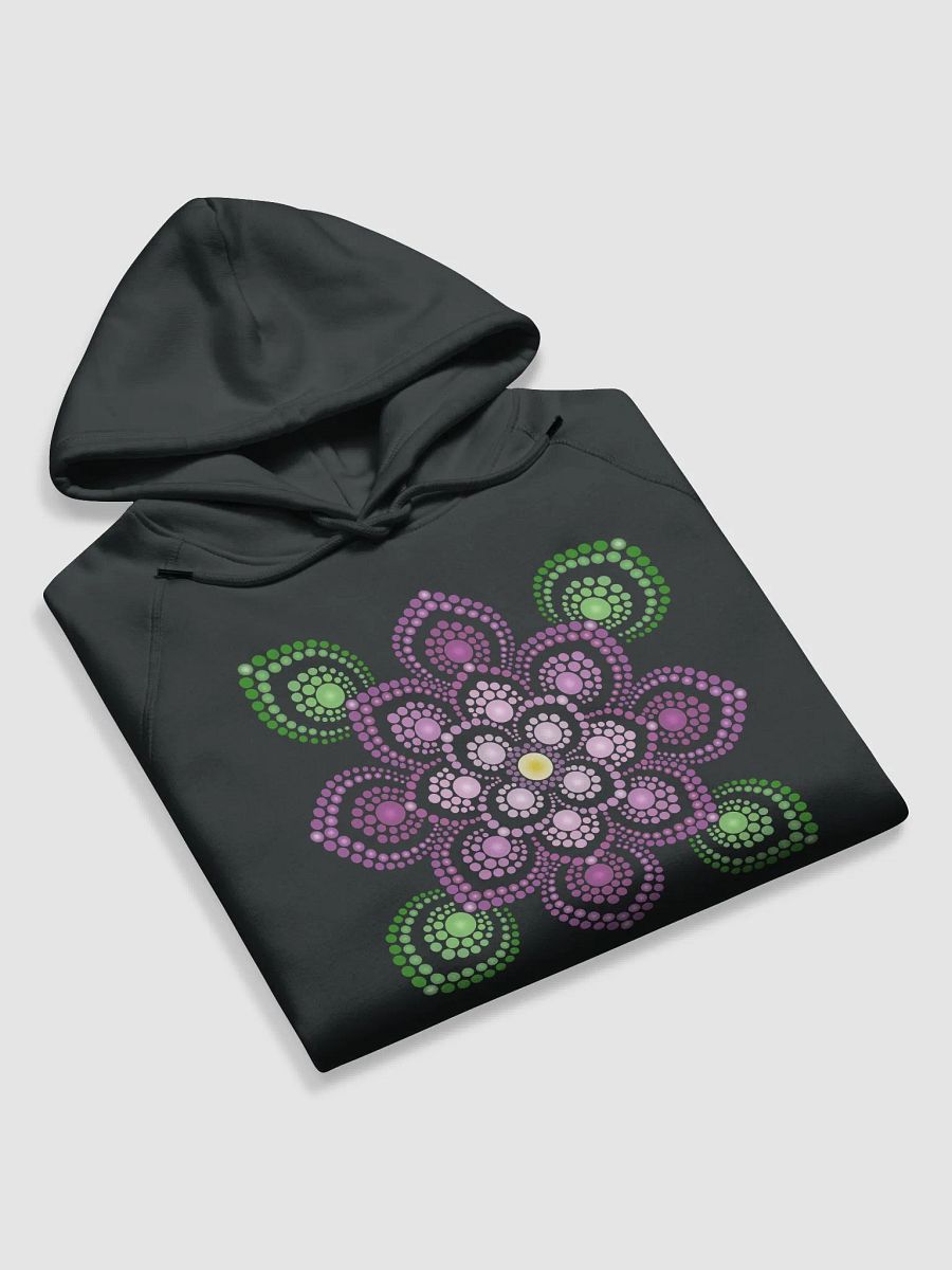 Purple and Green Mandala Unisex Eco Hoodie product image (5)
