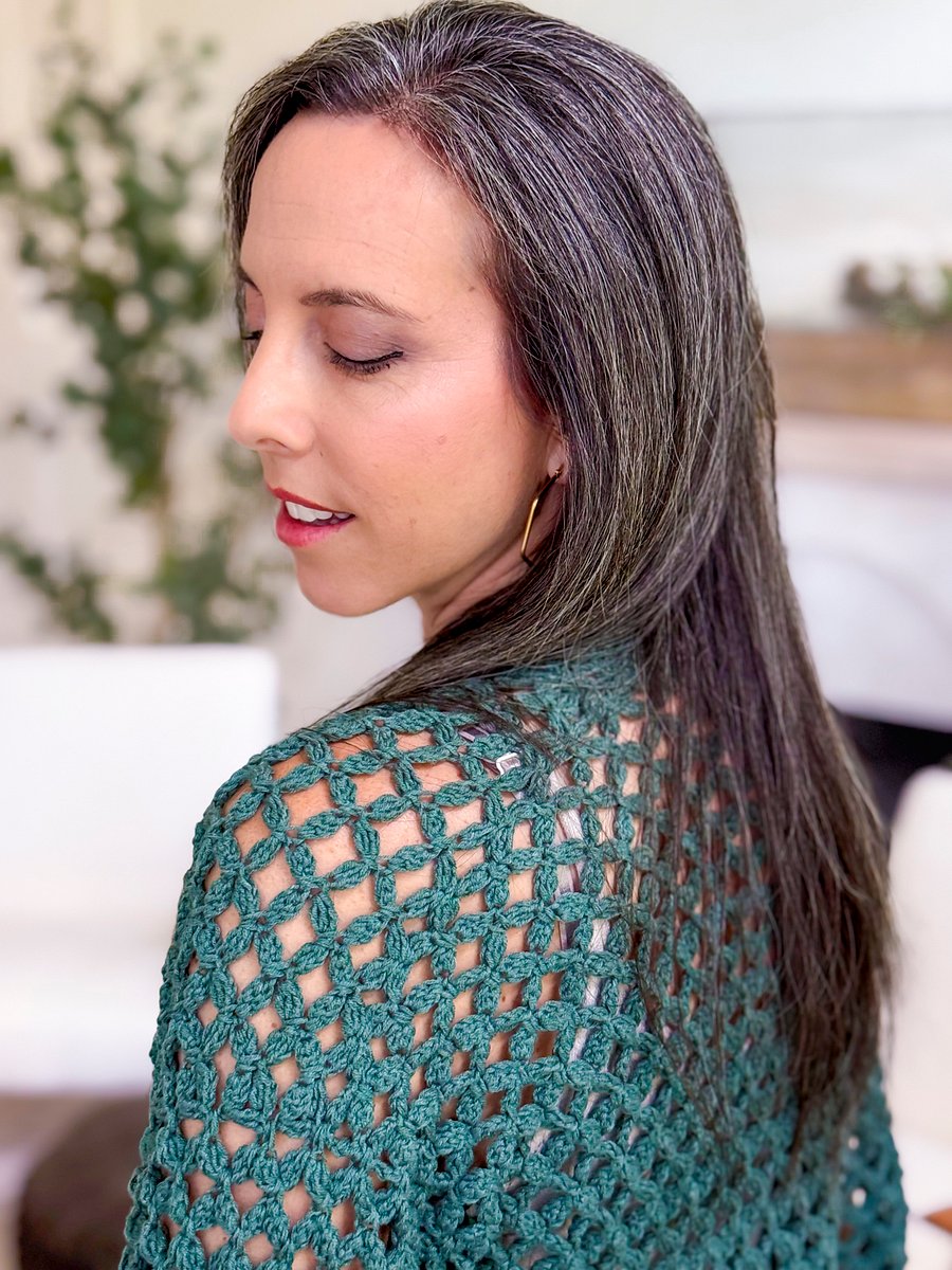 Circle Leaf Lace Crochet Cardigan Pattern product image (8)