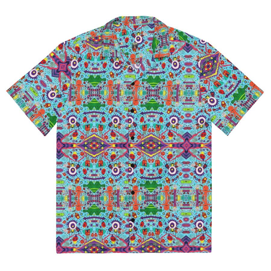 Abstract Doodle Characters Unisex Hawaiian Shirt product image (7)