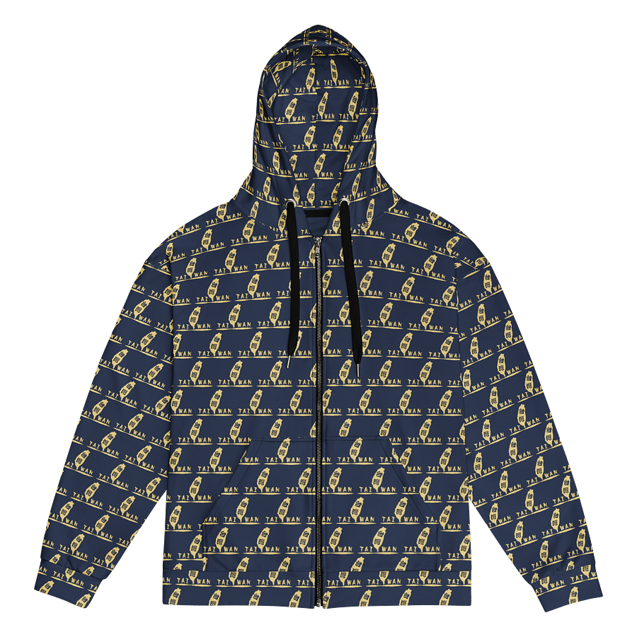 Golden Taiwan Map logo Unisex Zip Hoodie 台灣金湛 男女拉鍊連帽外套 product image (1)