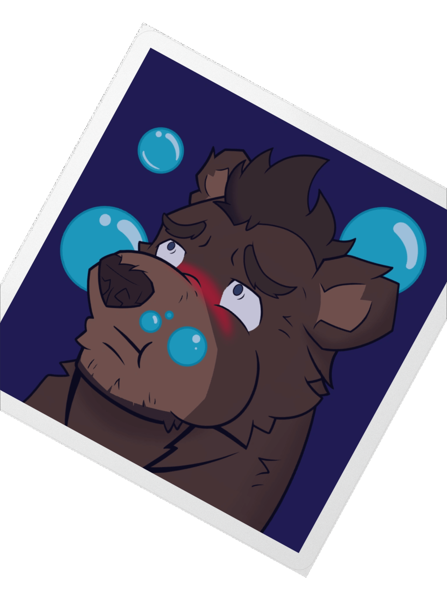 Ursonis Emote Jumbo Sticker - "Blub" product image (2)