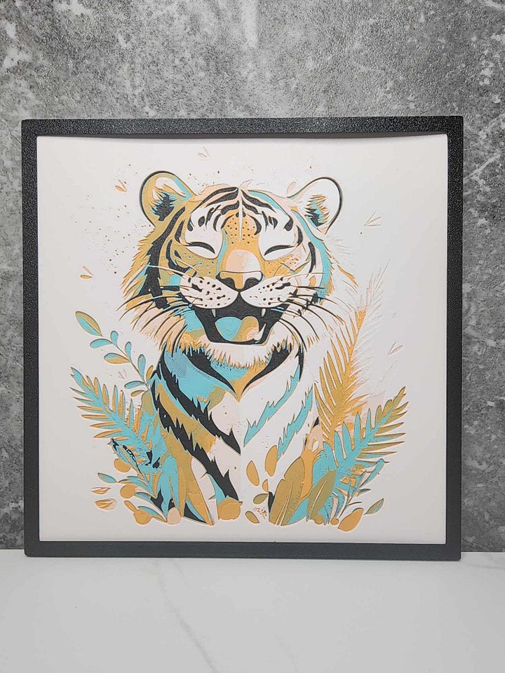 Happy Tiger 3D Painting product image (1)