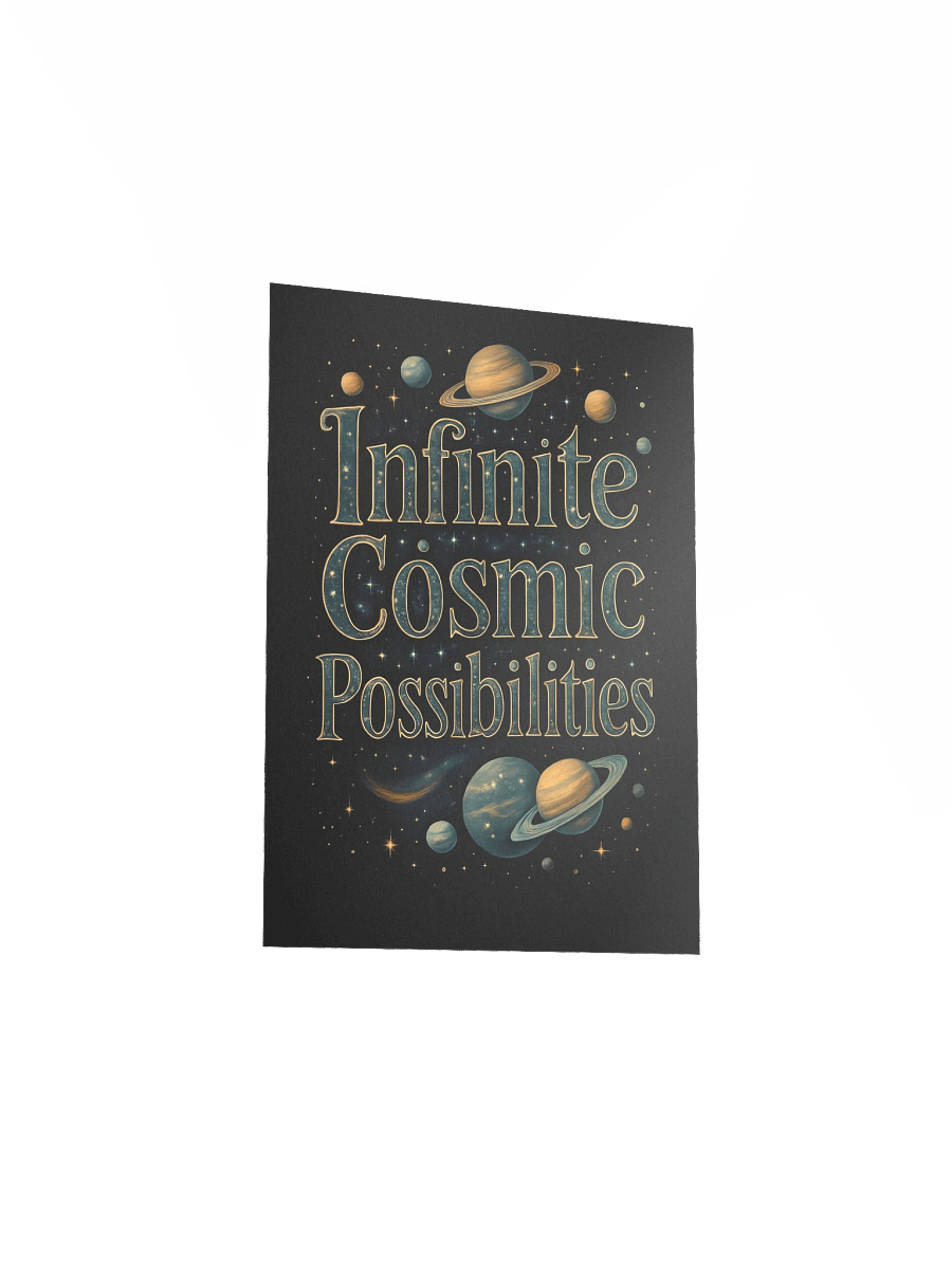 Infinite Cosmic Possibilities Cosmic Green Poster product image (5)