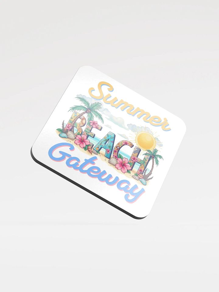 Summer Gateway Beach Tropical Paradise Cork Coaster Set product image (2)