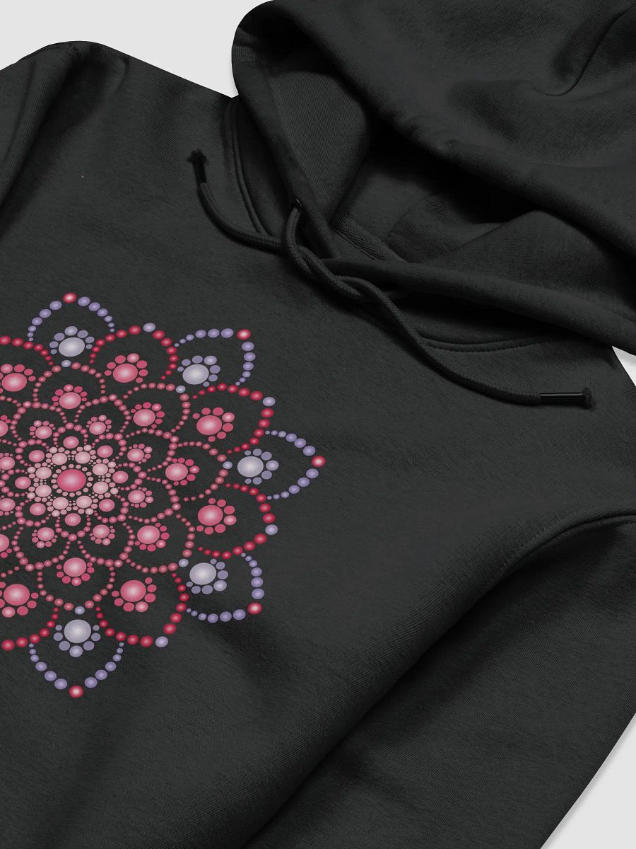 Purple and Pink Dot Mandala Unisex Eco Hoodie product image (3)