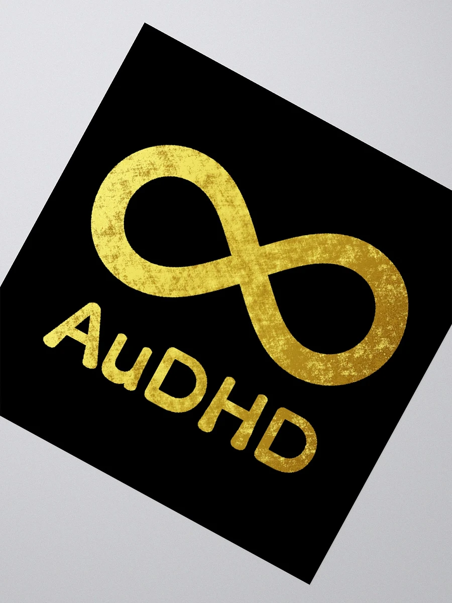 Golden Infinity AuDHD Sticker product image (4)