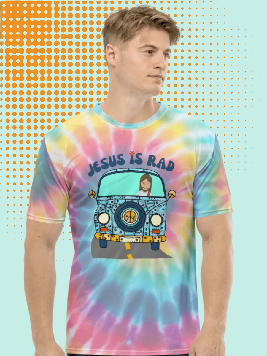 Jesus Is Rad Retro Tye Dye T-Shirt product image (1)