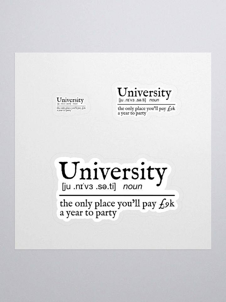 University Definition Sticker product image (1)