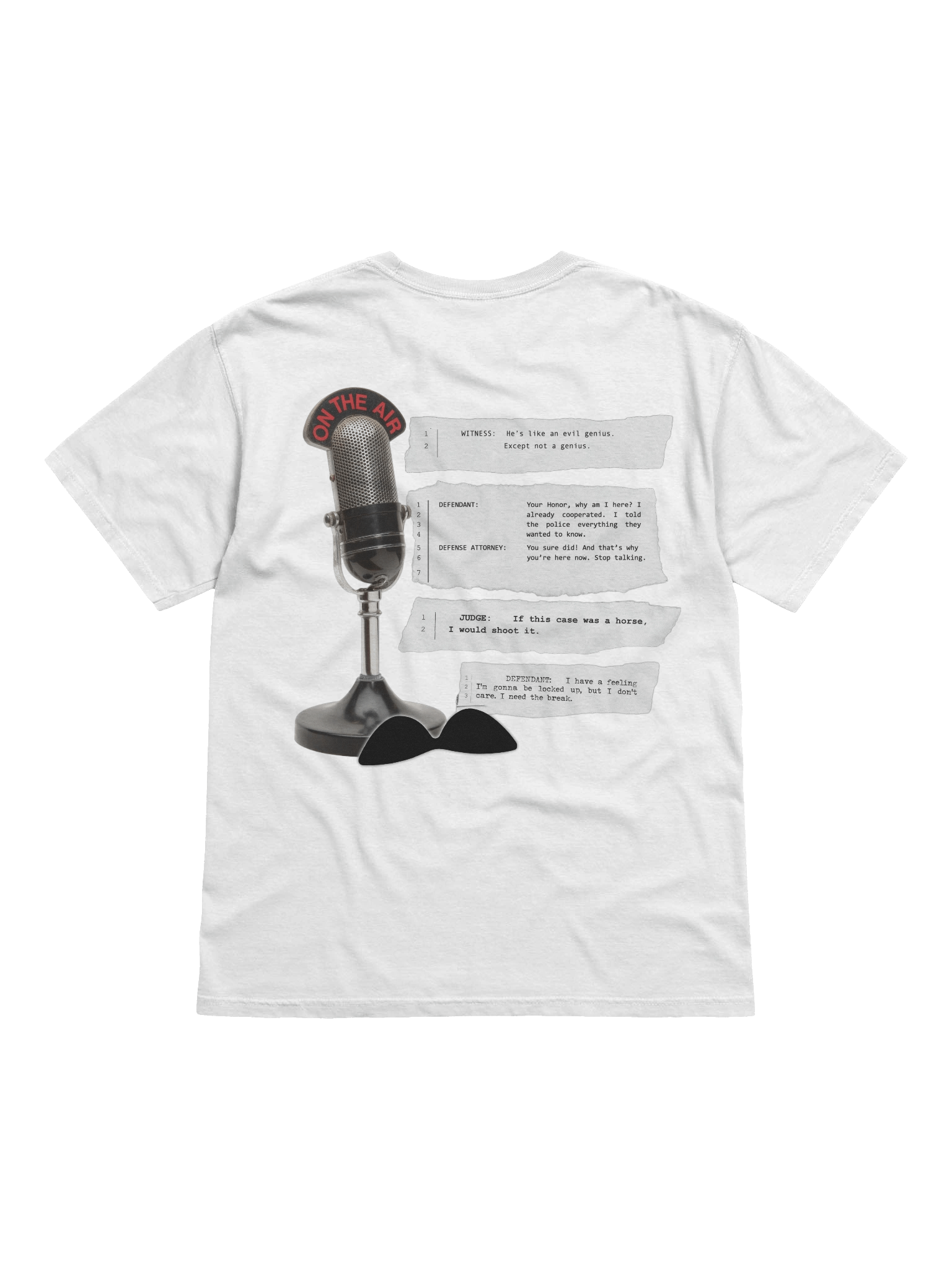 Iconic Court Transcripts White T-Shirt product image (2)