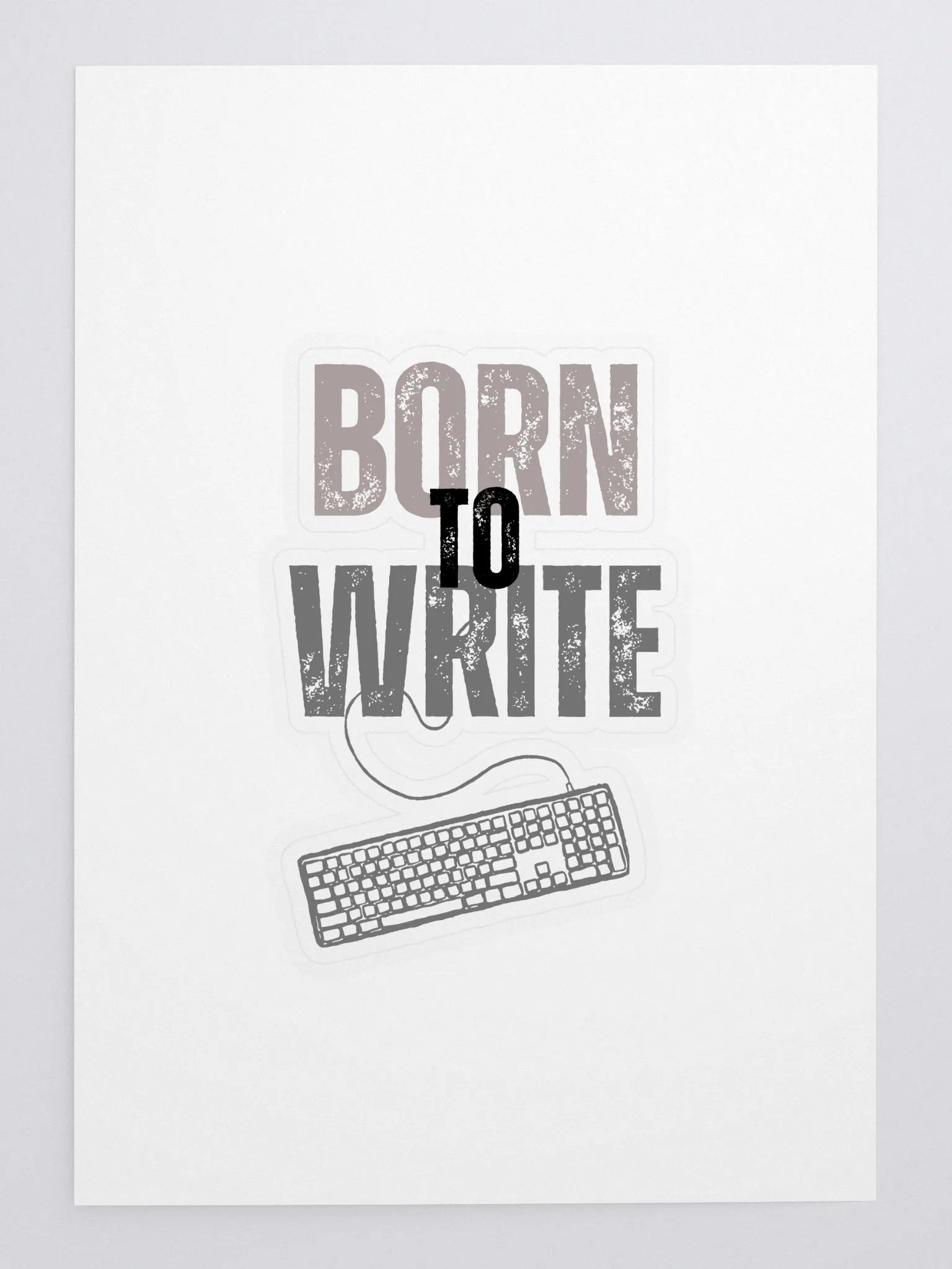 Born to Write Sticker product image (3)
