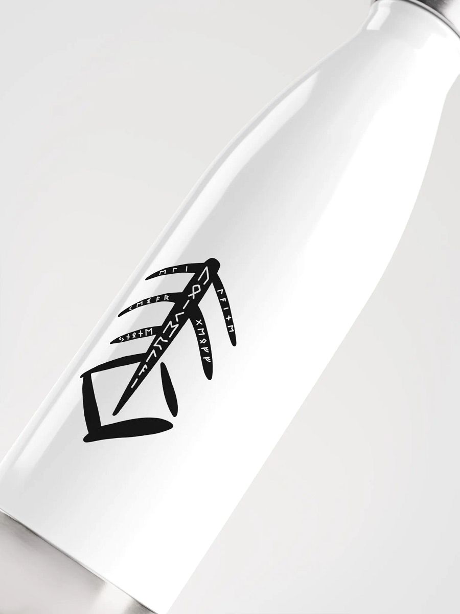 Valhalla Calling Stainless Steel Water Bottle White product image (5)