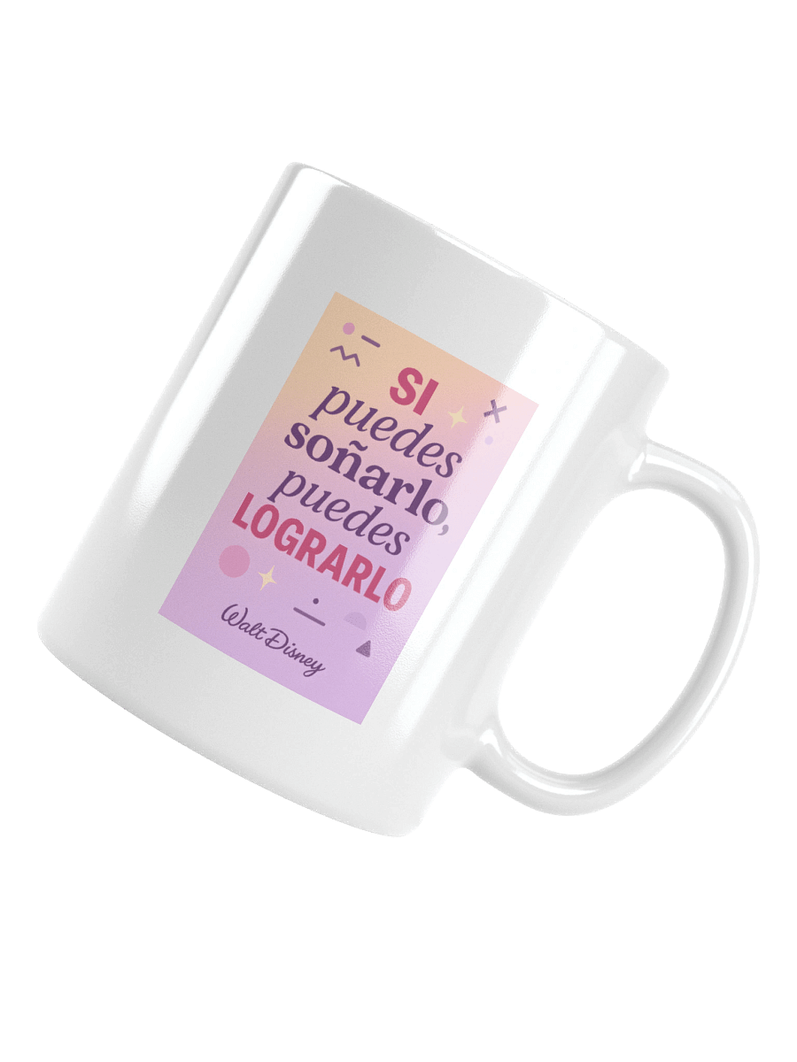 TAZA inspiracional moderno con cita de Disney sobre sueños y logros product image (15)