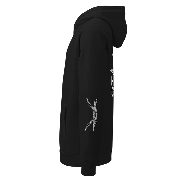 Unisex Hoodie - White HApex Gear Black Logo product image (2)