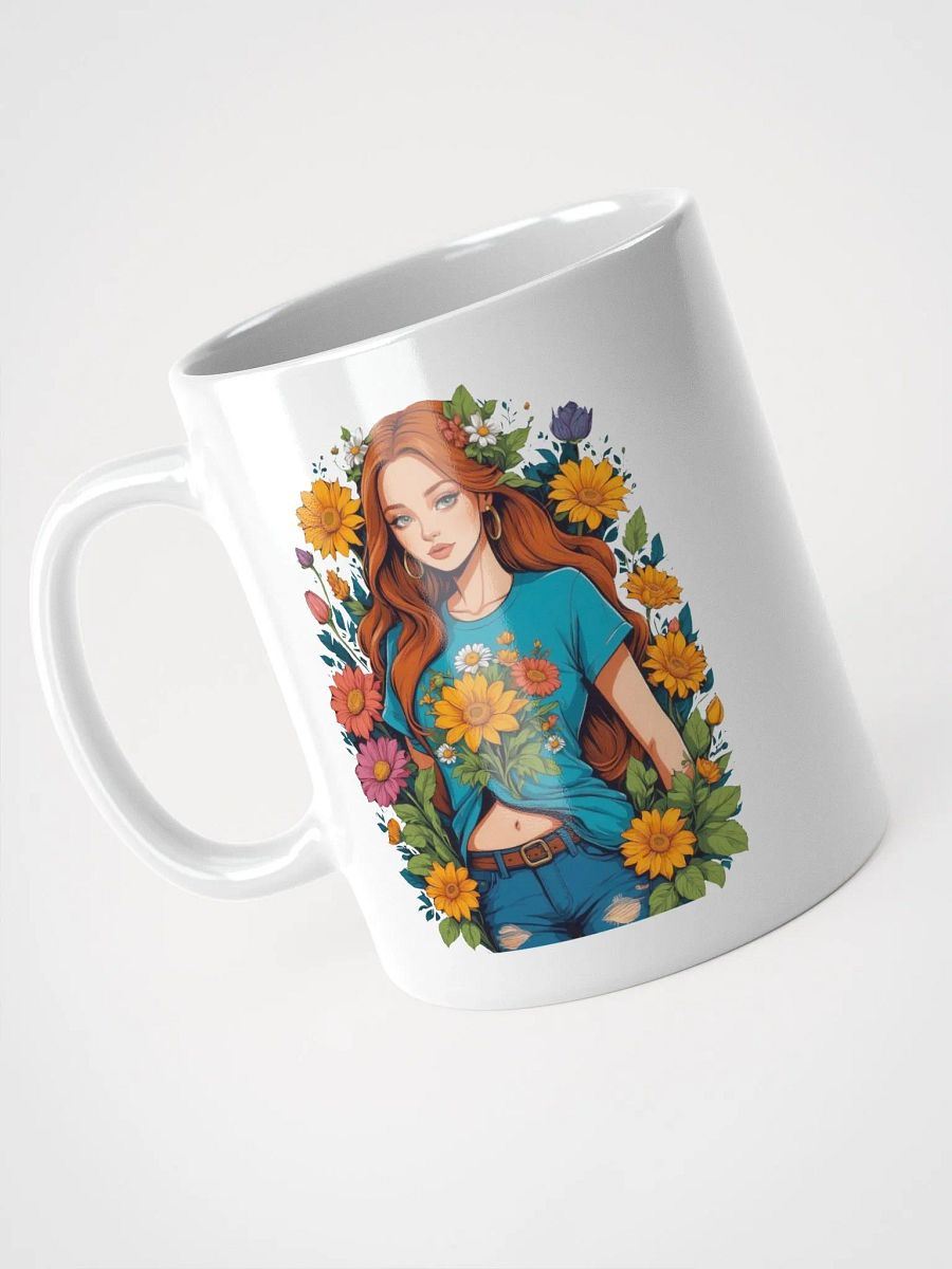 Bloomcore Flower Girl Coffee or Soup Mug - 11 oz - 15 oz - 20 oz - v1 product image (4)
