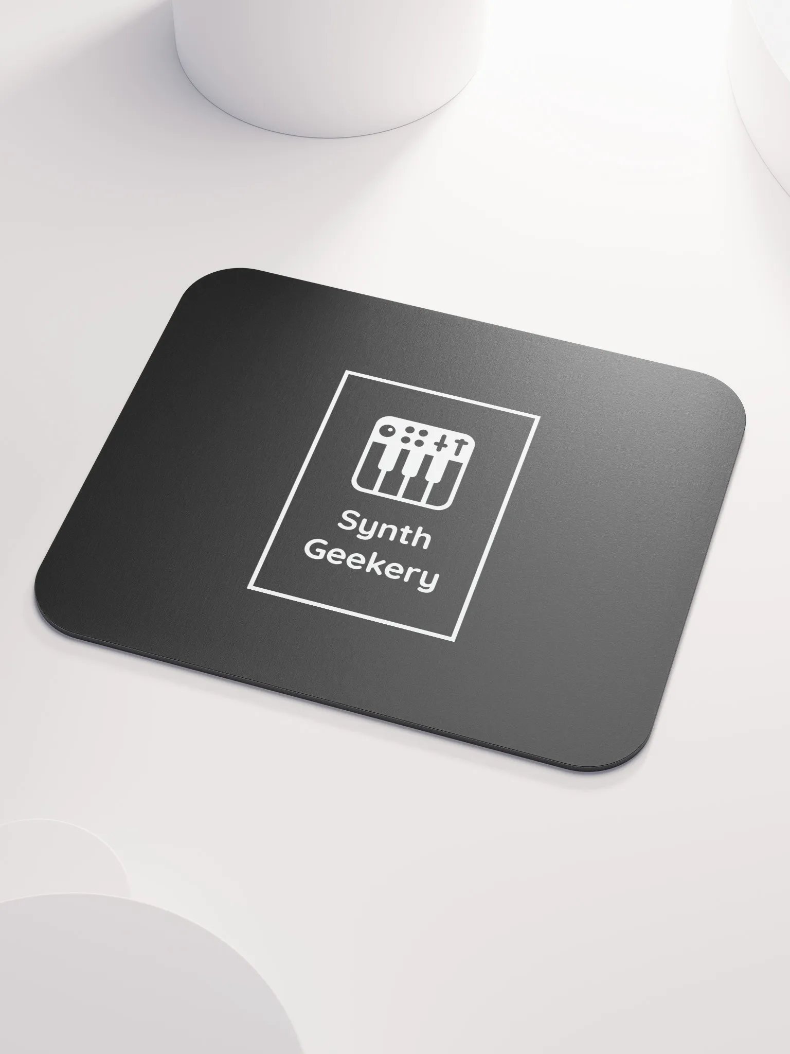Synth Geekery Mouse Mat - Black product image (3)