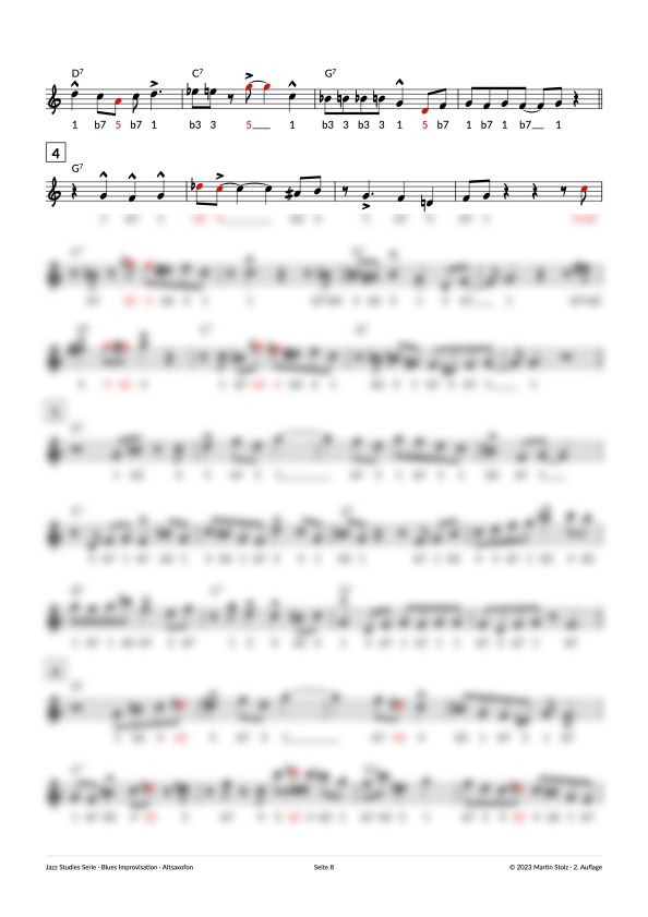 7 Schritte zum perfekten Blues Solo - Altsaxofon product image (8)