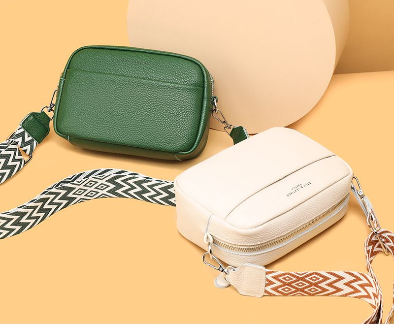 Fashion Shoulder Crossbody Bags With Rhombus Embroidered Wide Shoulder Strap Cute Small Square Bag Women product image (9)