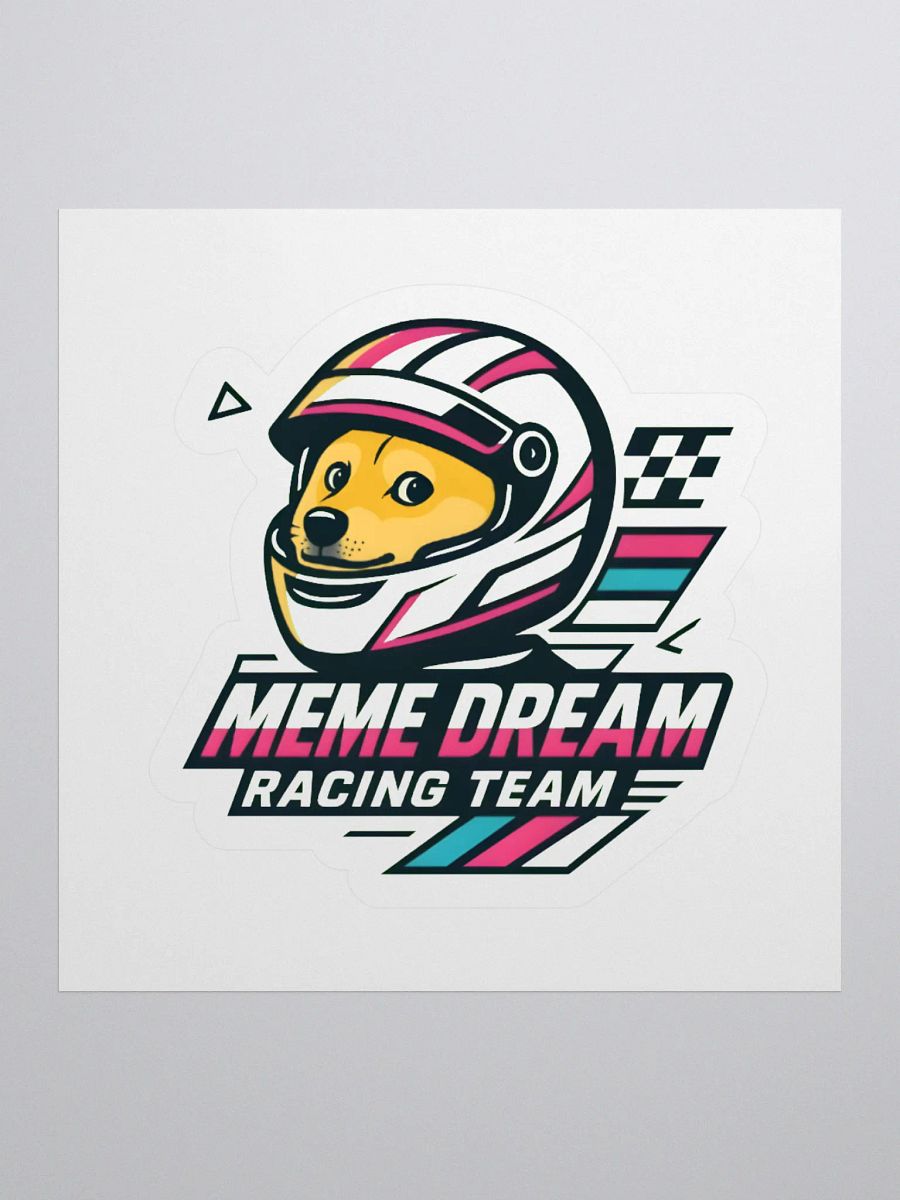 Racing Pup Kiss Cut Stickers product image (4)