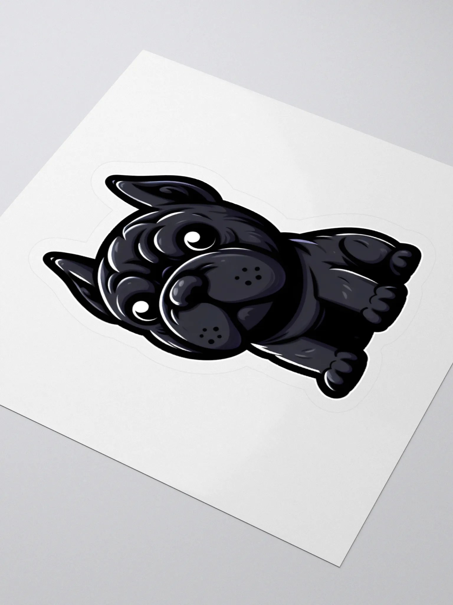 Black Cane Corso with Toys Sticker – Cute and Fun Dog Lover Decal product image (3)