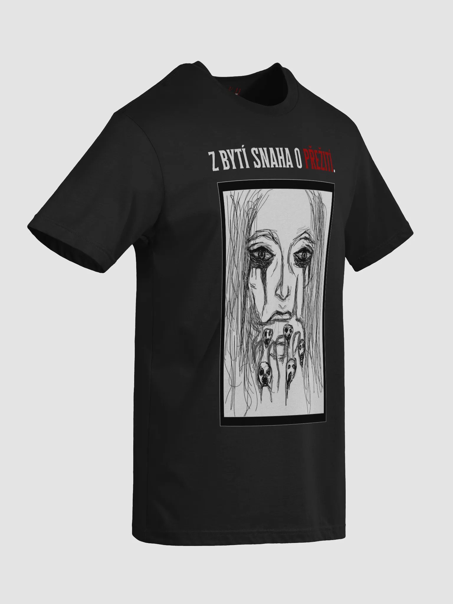 Přežít Black T-shirt product image (3)