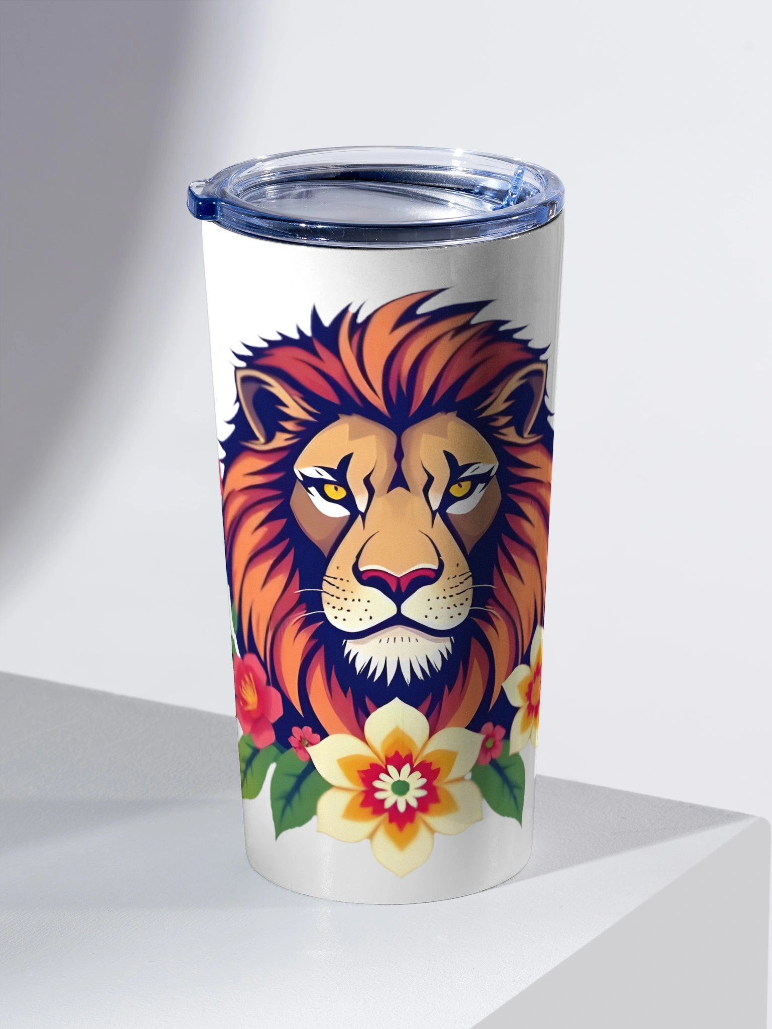 Floral Lion 20oz Stainless Steel Tumbler product image (2)