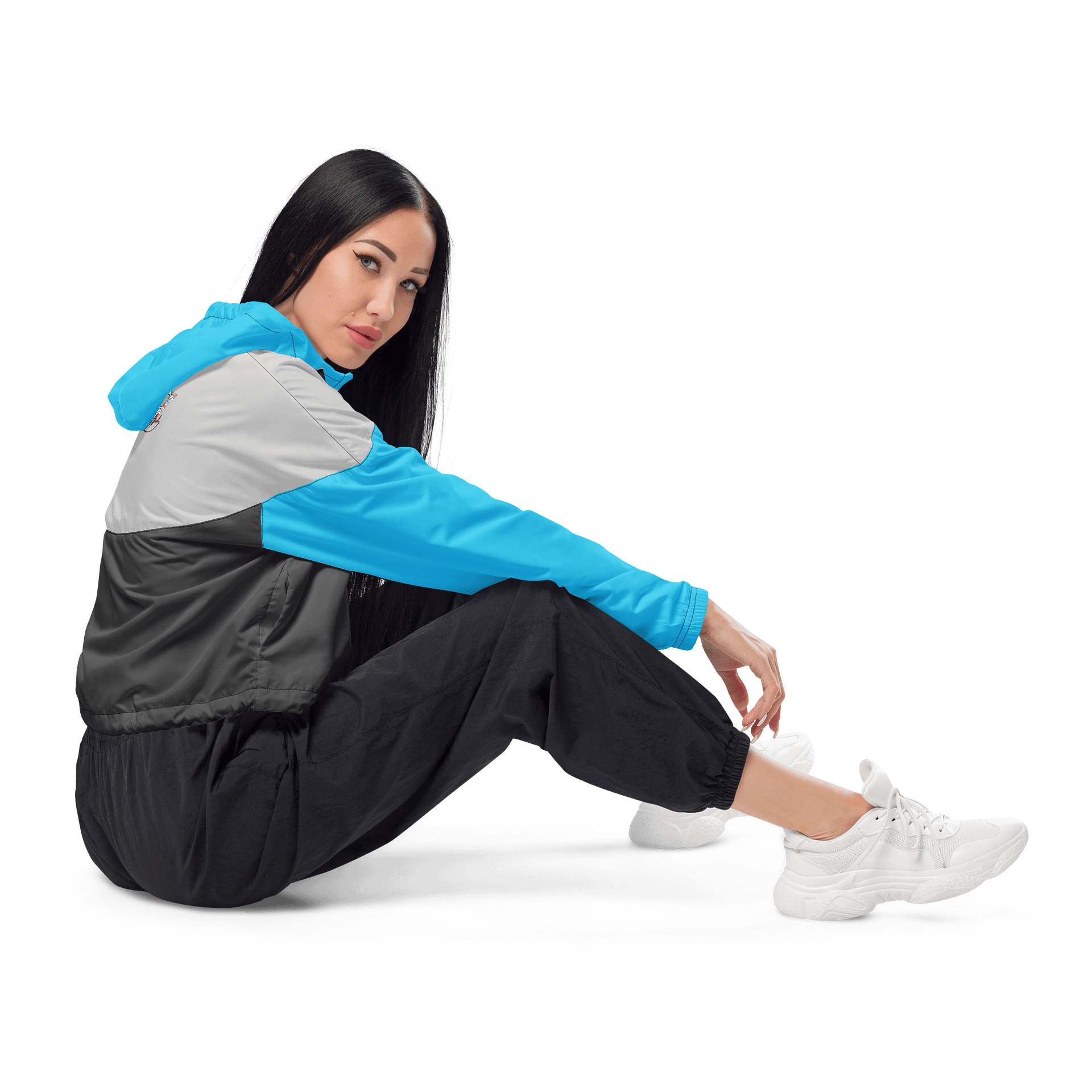 PalBot Cropped Windbreaker (Blue) product image (4)