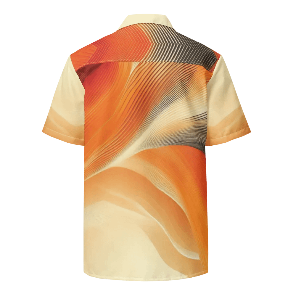 Men's Full-Print-3 Orange Hawaiian Shirt product image (5)