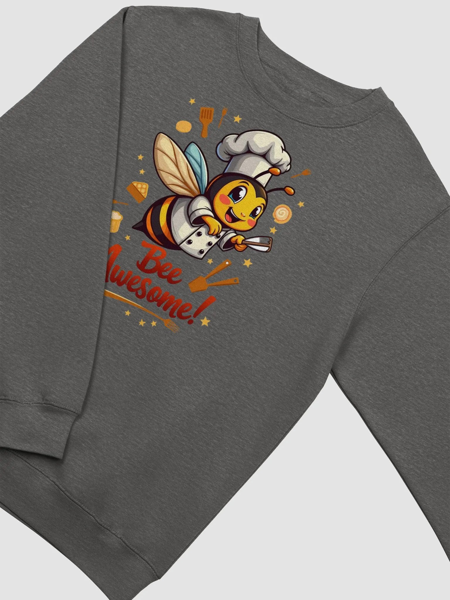 Bee Awesome! Chef Bee Crewneck Sweatshirt product image (13)
