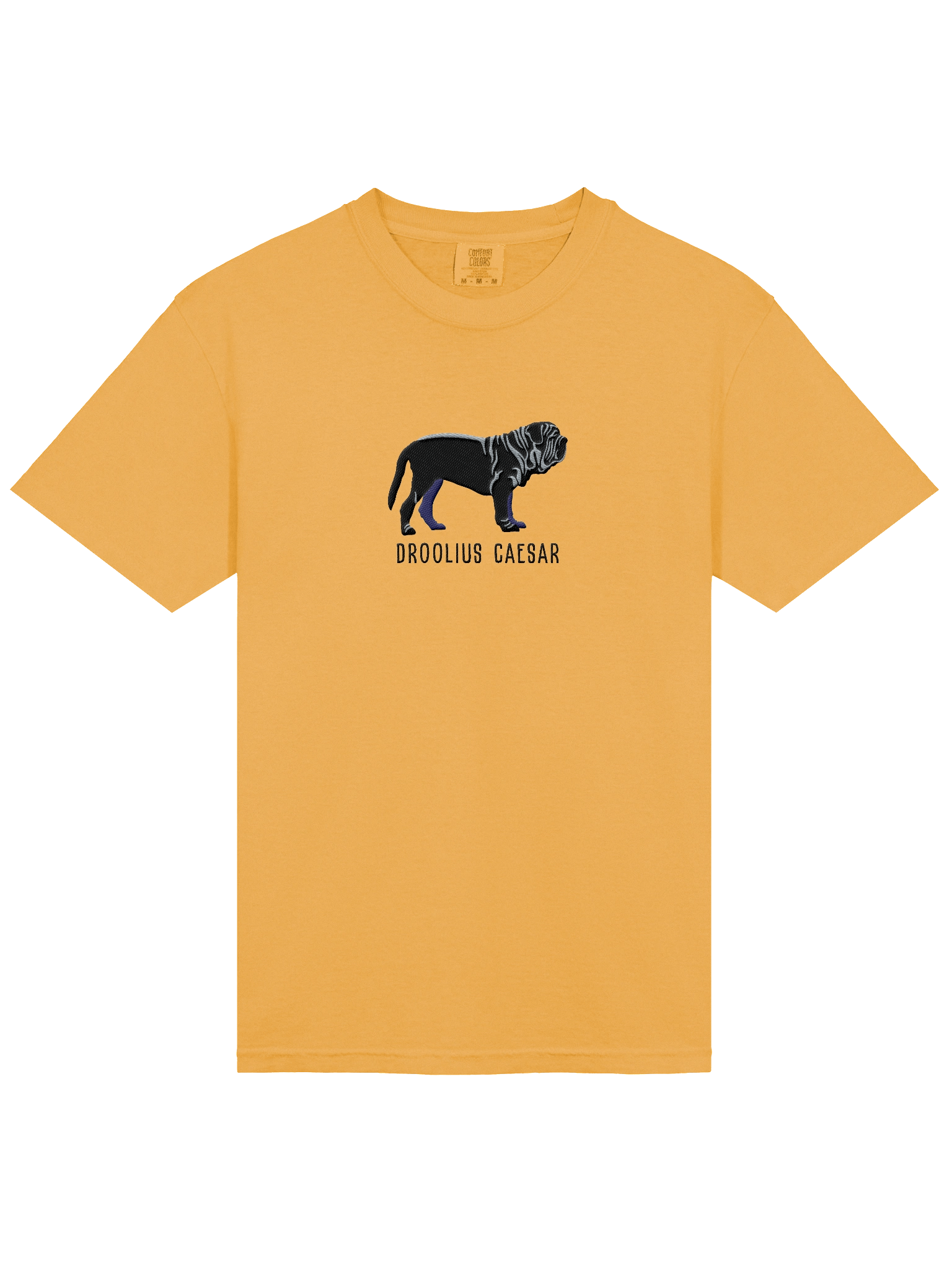 Droolius Caesar T-Shirt(Embroidered) of a Neapolitan Mastiff(Black) product image (23)