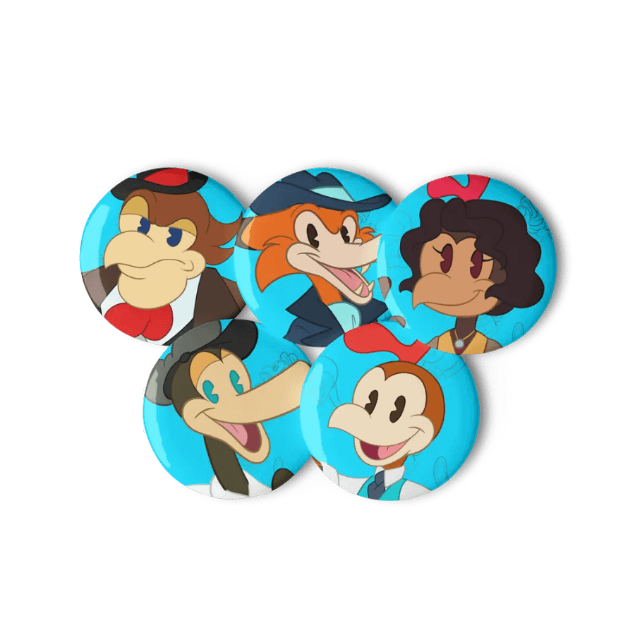 Chucky Chicken Character Buttons Set 01 product image (6)