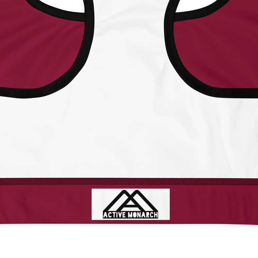 Maroon Padded Sports Bra product image (7)