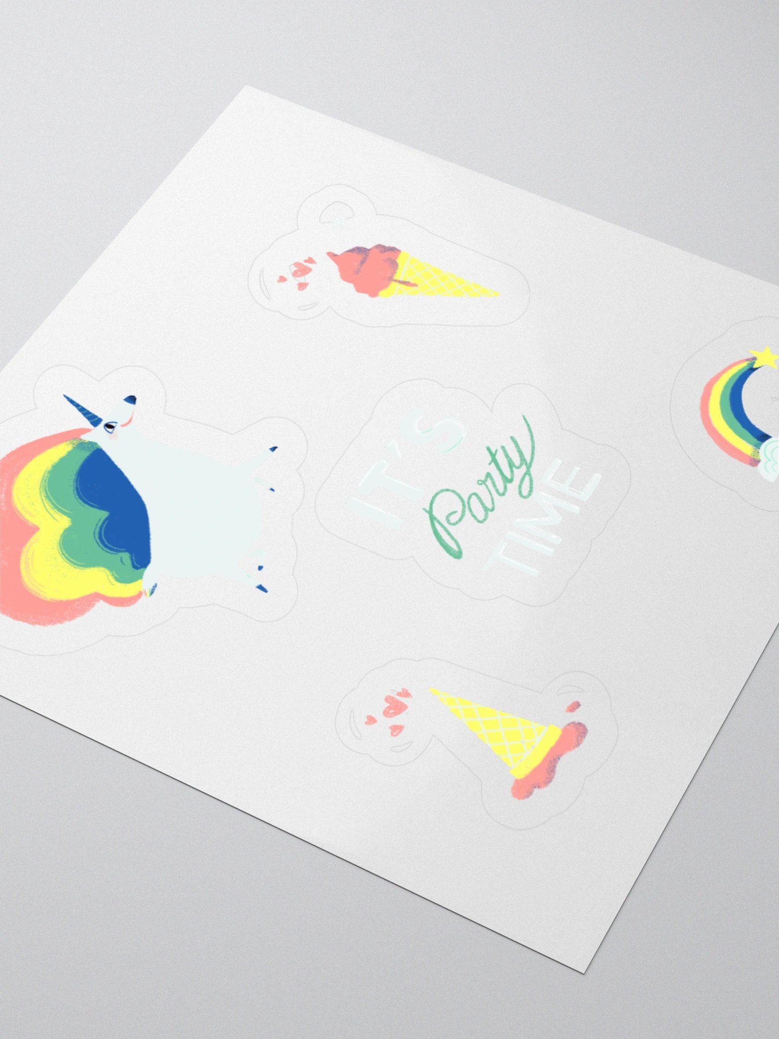 Party Time Unicorn – Fun & Colorful Sticker Set product image (8)