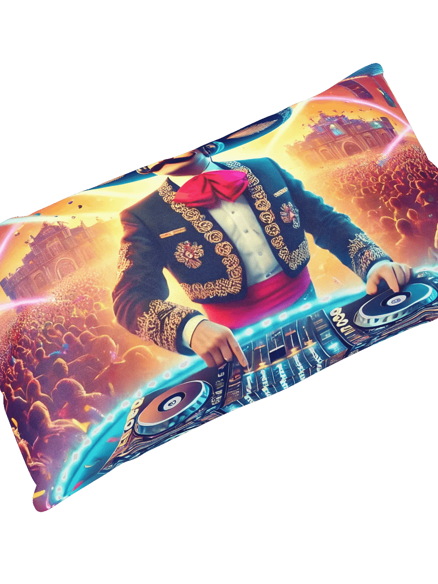 Especial Techno de marzo Album Cover Print Pillow product image (10)
