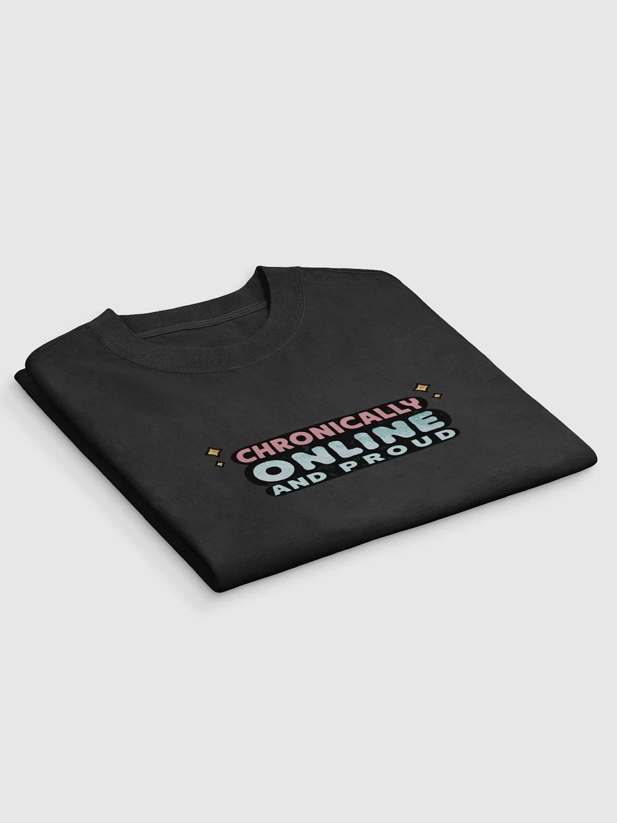 "Chronically Online and Proud" Boxy Oversized Fit T-Shirt Theme Two product image (3)