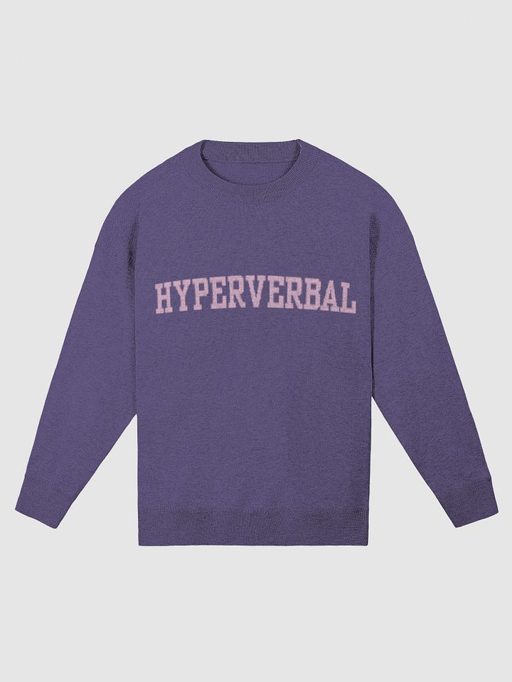 HYPERVERBAL (lg. design, contrast purple) knitwear relaxed crewneck product image (1)