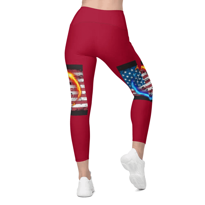 red you matter Leggings w pockets product image (2)